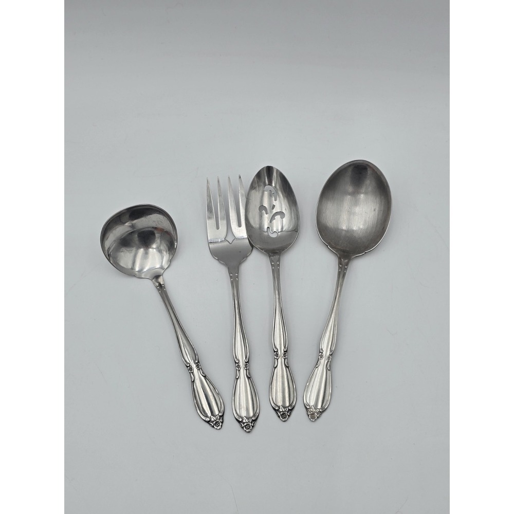 Oneida Chatelaine Set 4‎ Serving Pieces Spoon Community Stainless Flatware